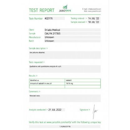 Non pharma Tadalafil 20 mg * 20 Driada - Image 2