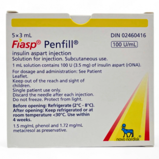 FIASP injection solution in cartridge 100 units/ml 3 ml * 1