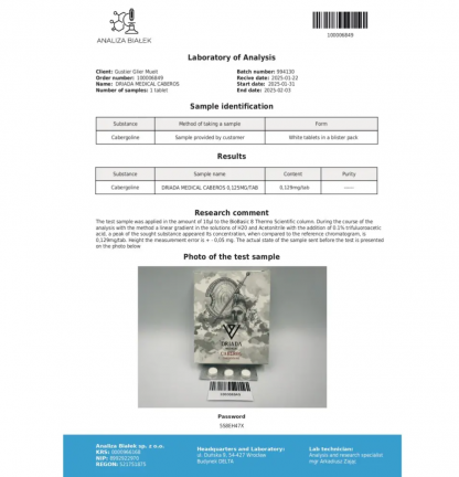 Caberos (Cabergoline) 0.125mg - Image 2